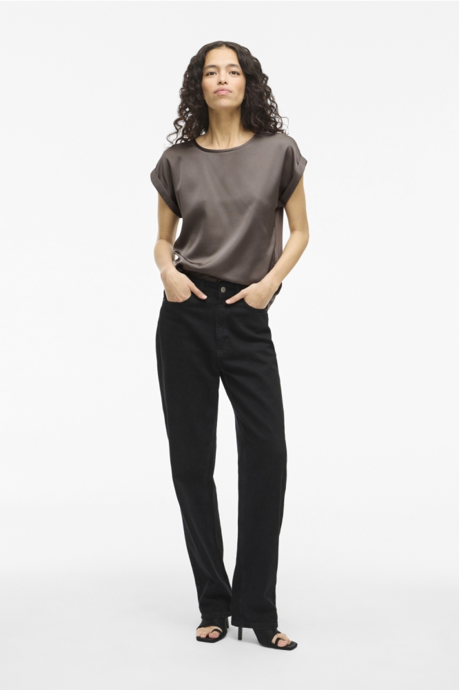 VIELLETTE S/S SATIN TOP - NOOS 14059563 Falcon